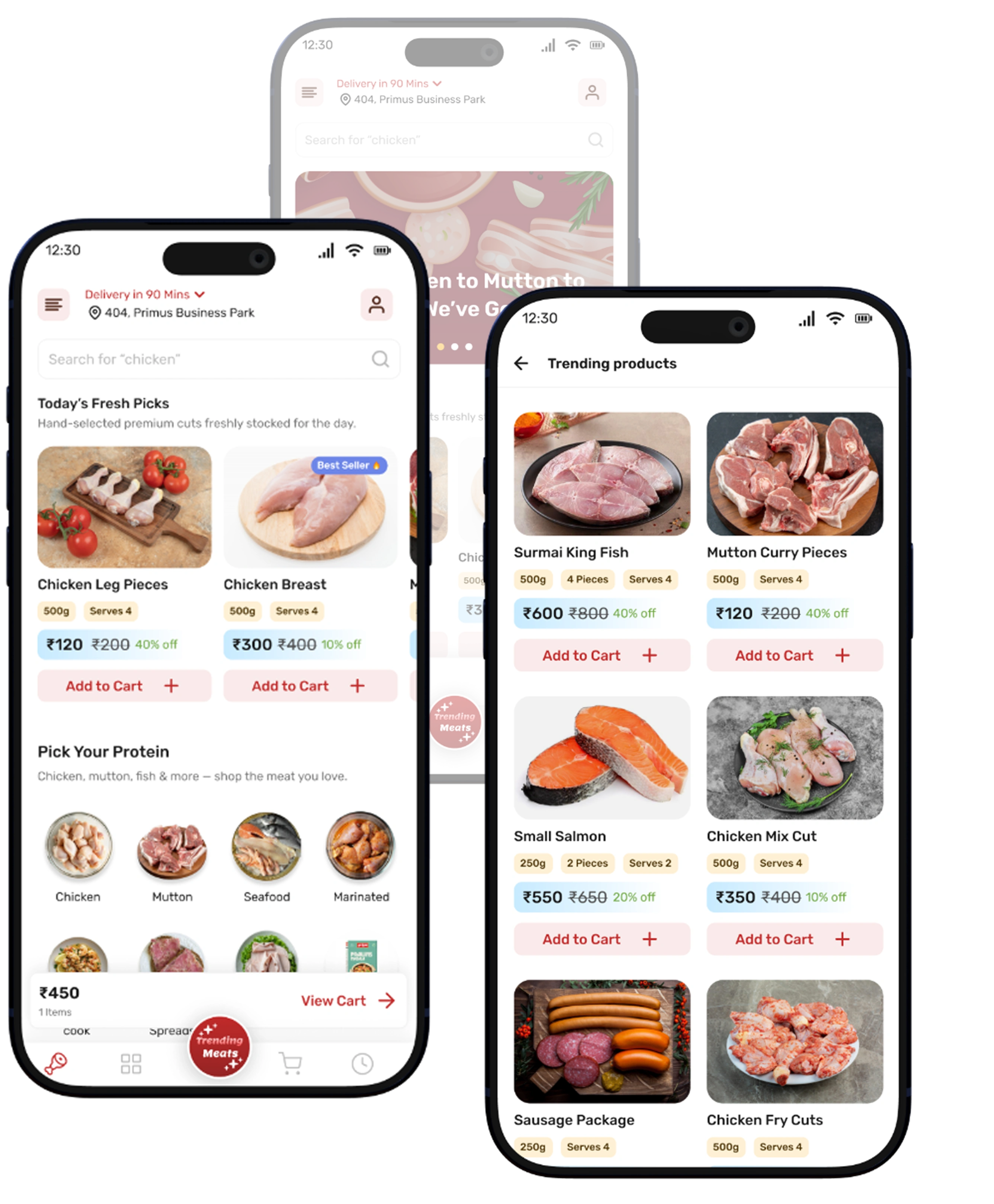 Happycows App Screens